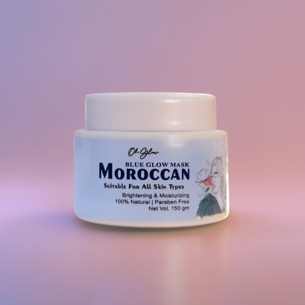 Blue Glow Mask ( Moroccan)