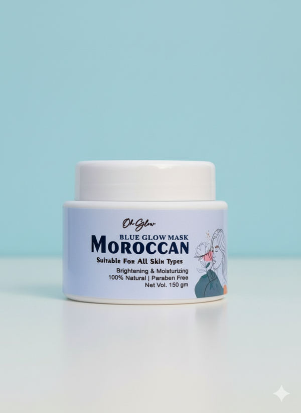 Blue Glow Mask ( Moroccan)